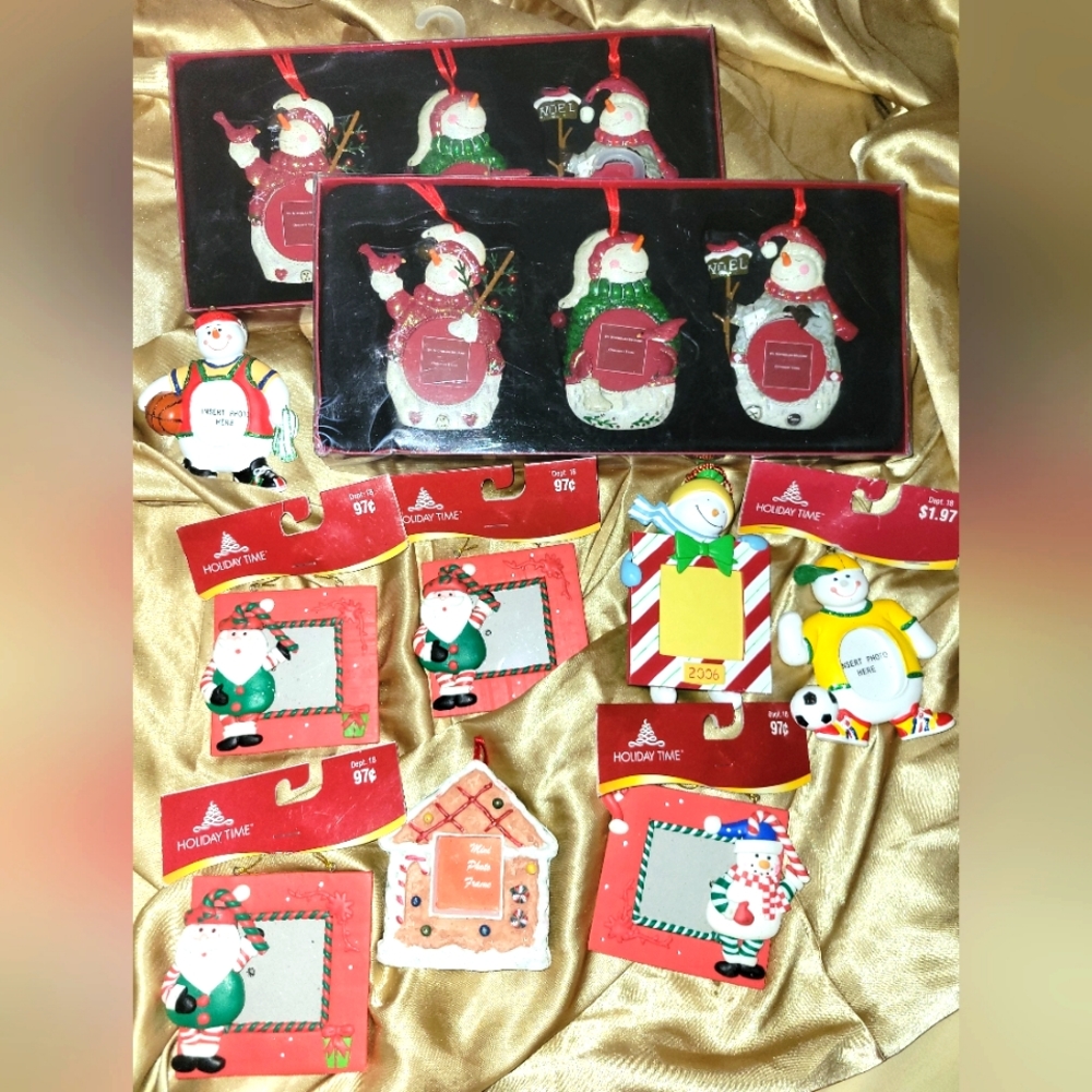 Lot of New Photo ornaments